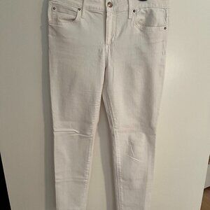 Joe's Jeans, The ICON Crop, High Rise Skinny Crop, White, 28